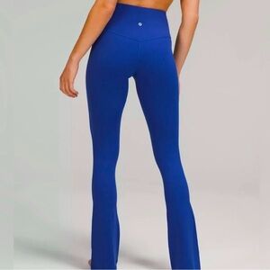 Lululemon Blue High-Waisted Flair Pants